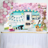 Aperturee - Happy Camper Touring Car Guitar Birthday Backdrop